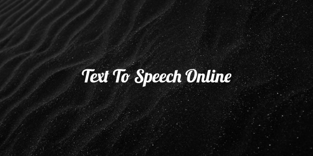 Text To Speech Online. Преобразует текст в реалистичную речь