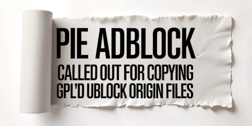 Pie Adblock обвинили в копировании файлов uBlock Origin