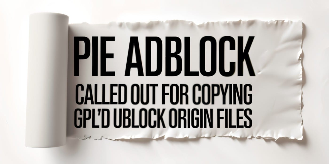 Pie Adblock обвинили в копировании файлов uBlock Origin